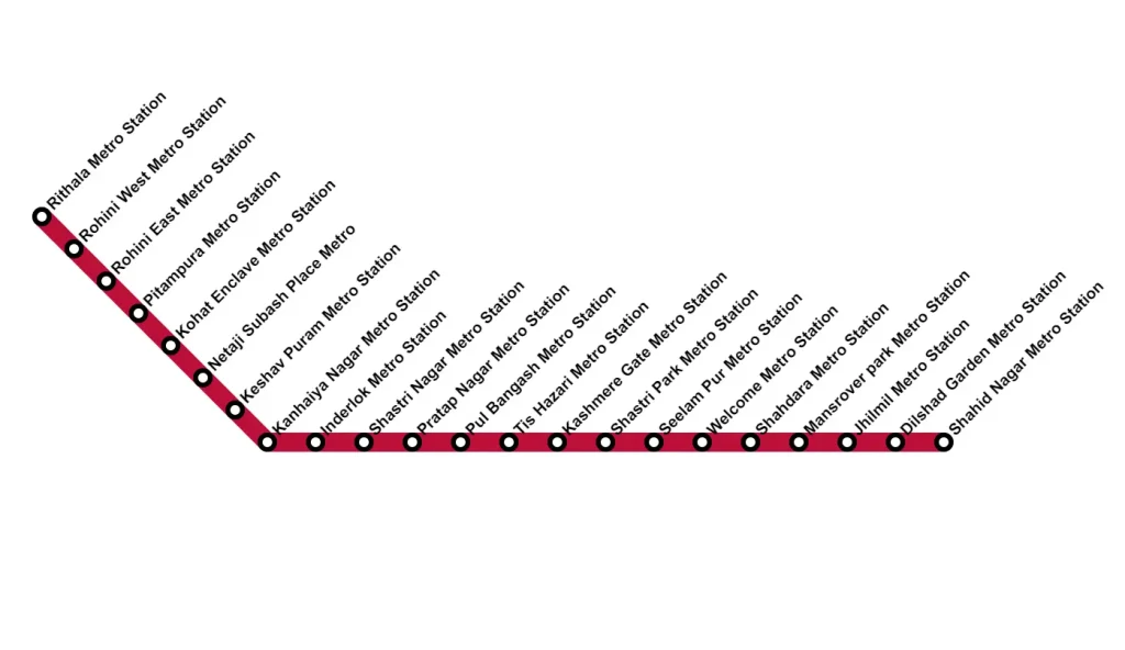 Red-line-delhi-metro-map